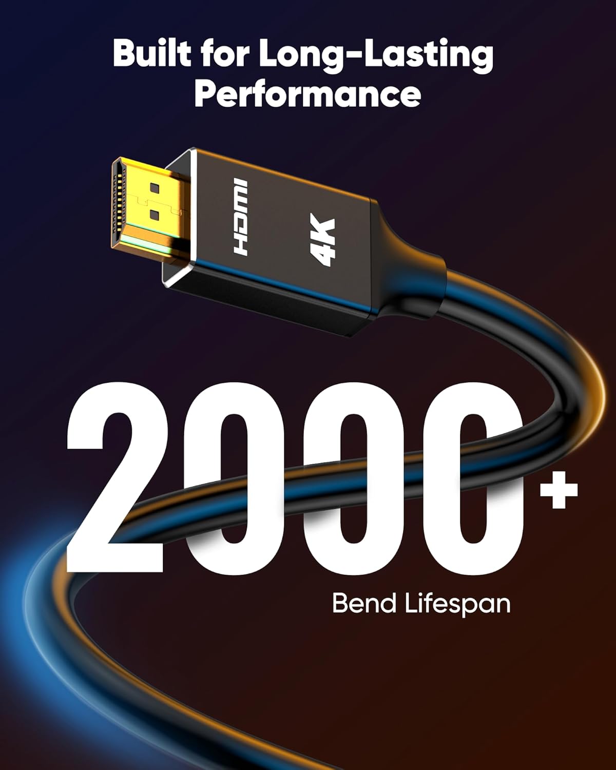 Capshi 4K Long HDMI Cable 30ft/9M, in-Wall CL3 Rated HDMI Cable 2.0 Support (HDR10 8/10bit 18Gbps HDCP2.2 ARC) High Speed HD Shielded Cord Compatible with TV, Laptop, PC, HDTV